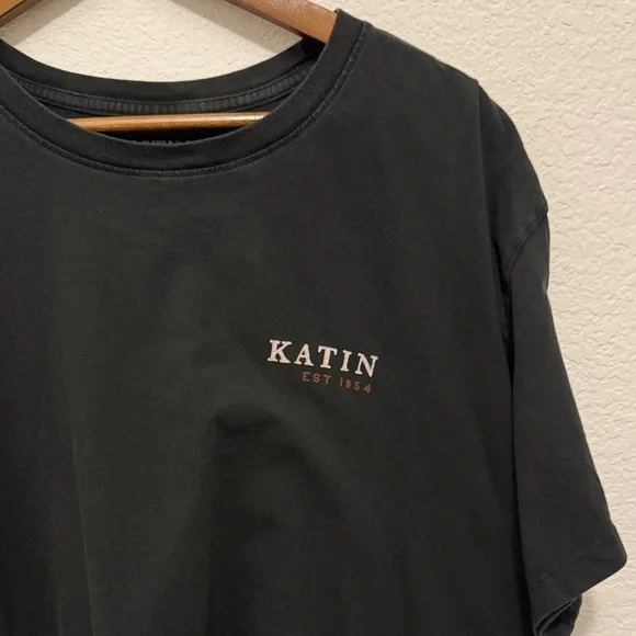 Katin Black Short Sleeve Tee Size XXL - Picture 3 of 5
